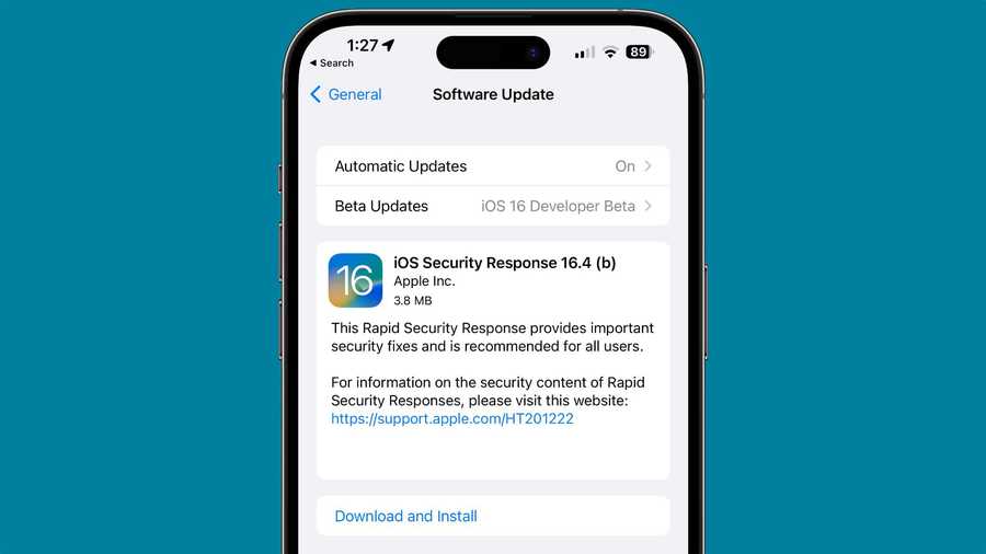Apple releases second rapid security response update in just a few days for 16.4 and macOS 13.3 Ventura beta users