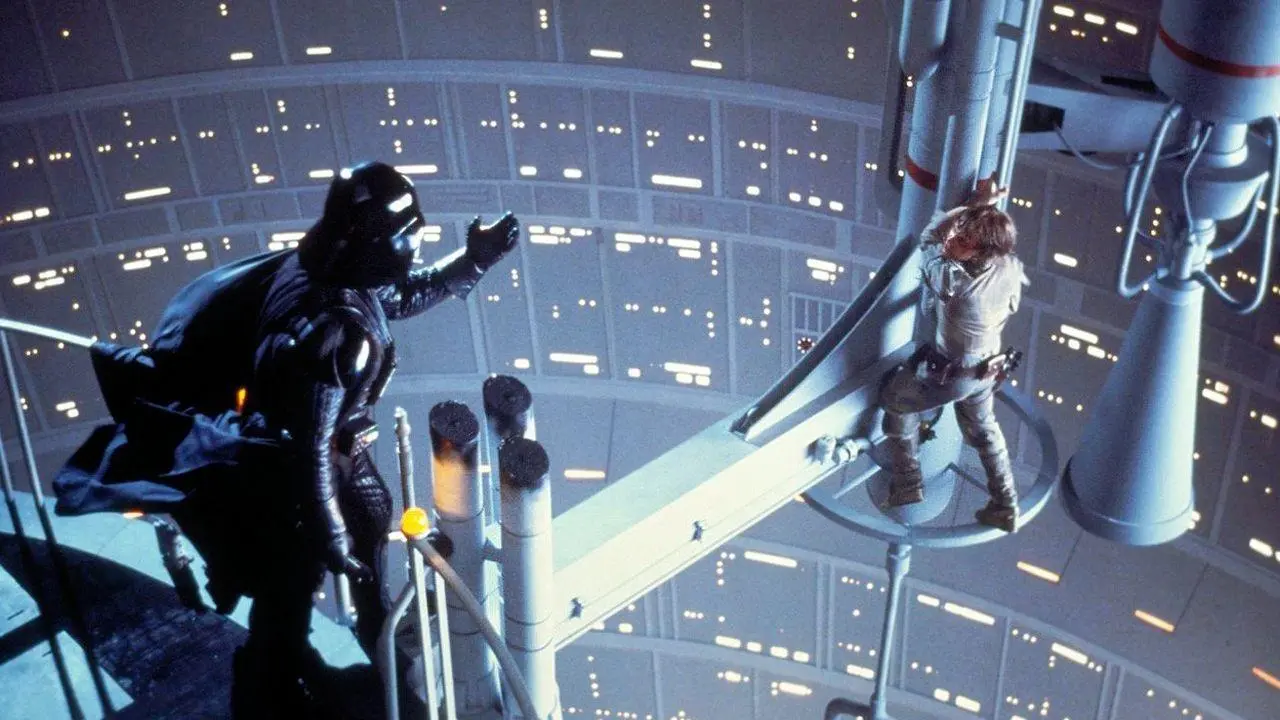 One of the greatest moments in - Luke overpowered by Vader and finding out his true lineage.